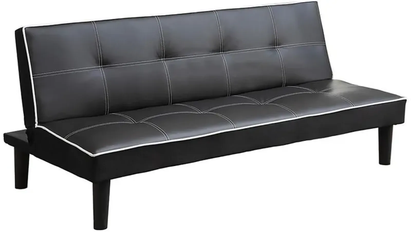 Katrina - Upholstered Tufted Convertible Sofa Bed - Black