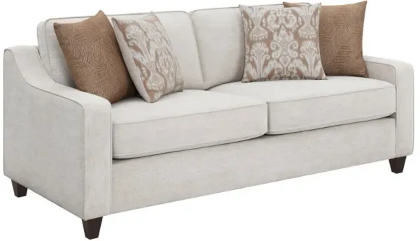 Christine - Upholstered Sloped Arm Sofa - Beige