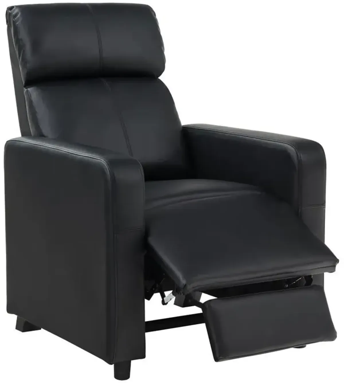 Toohey - Upholstered Home Theater Push Back Recliner - Black