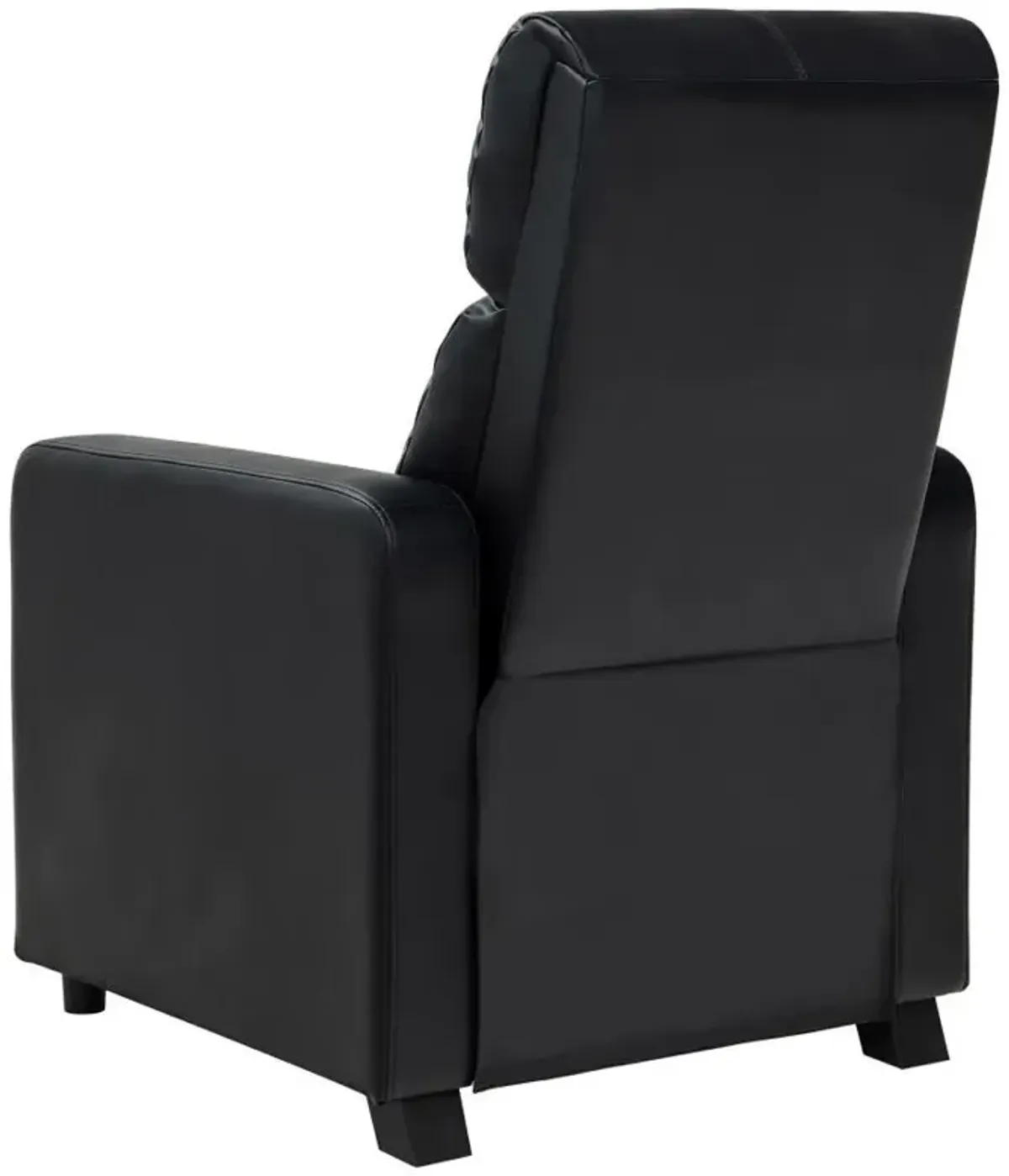 Toohey - Upholstered Home Theater Push Back Recliner - Black