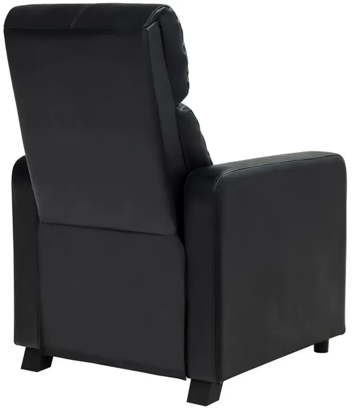 Toohey - Upholstered Home Theater Push Back Recliner - Black