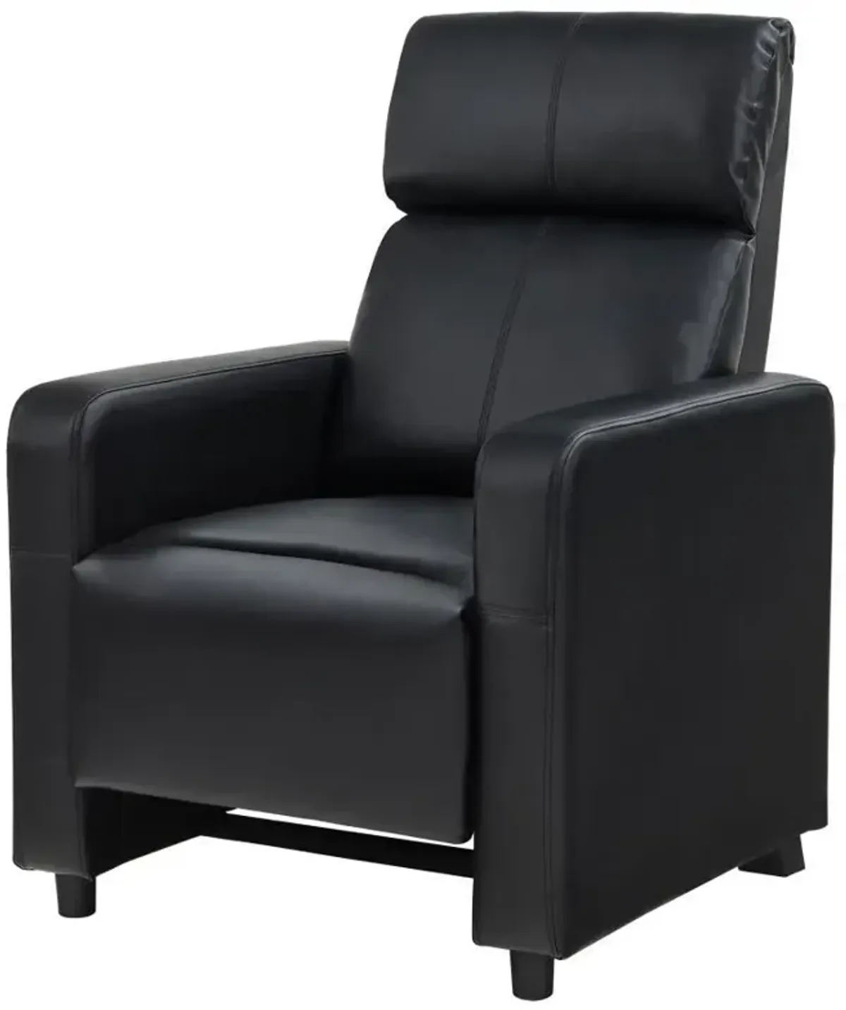 Toohey - Upholstered Home Theater Push Back Recliner - Black