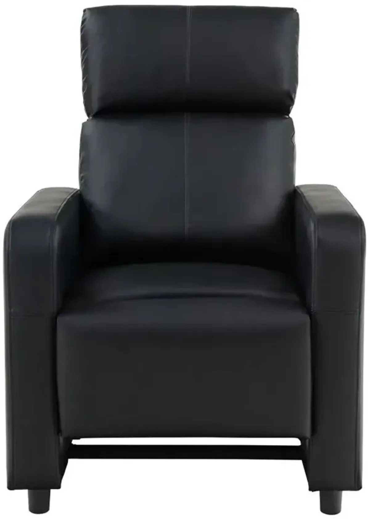 Toohey - Upholstered Home Theater Push Back Recliner - Black