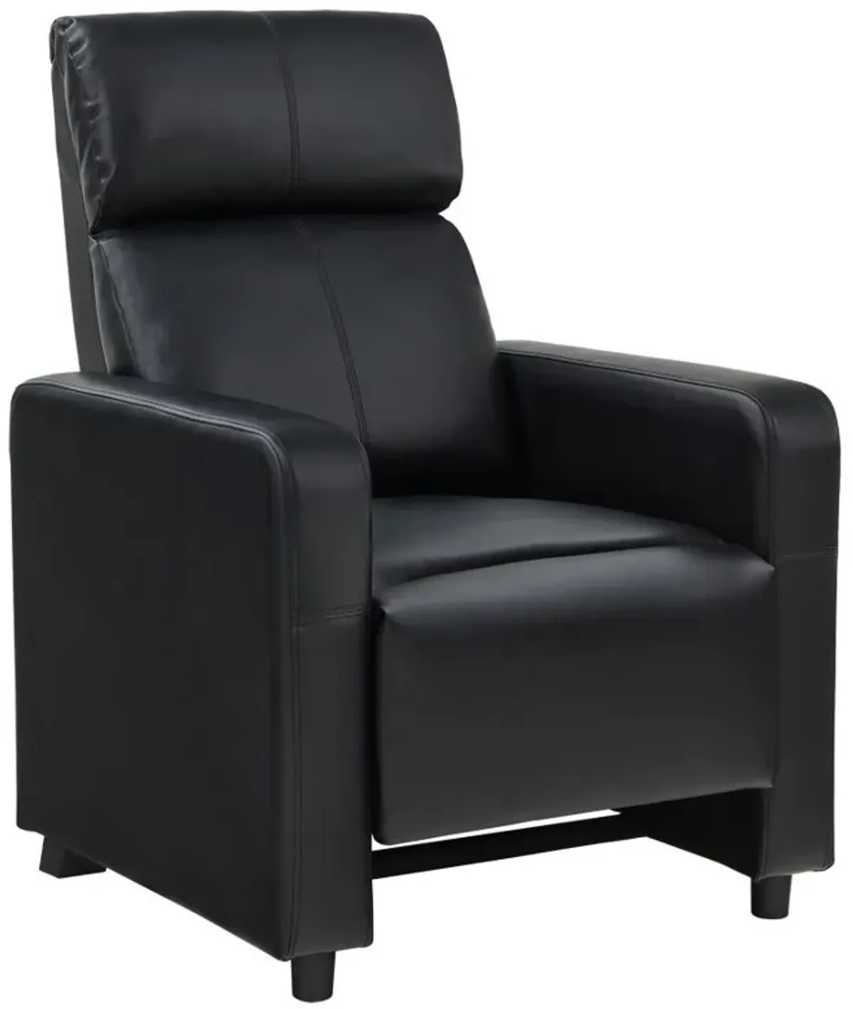 Toohey - Upholstered Home Theater Push Back Recliner - Black