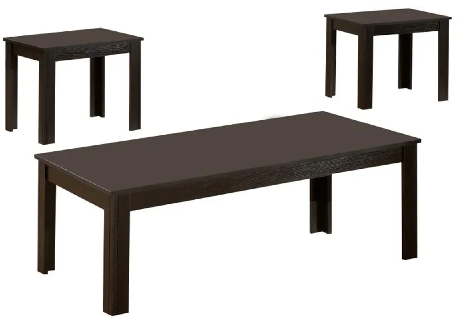 Elias - 3 Piece Engineered Wood Coffee Table Set - Black