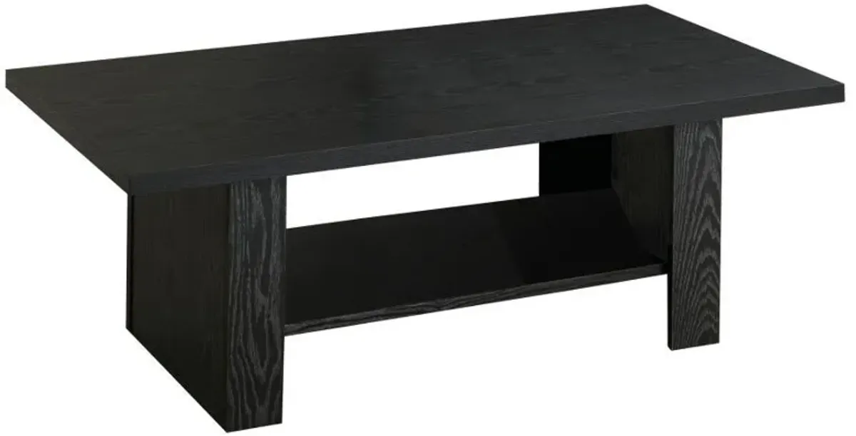 Rodez - 3 Piece Engineered Wood Coffee Table Set - Black Oak