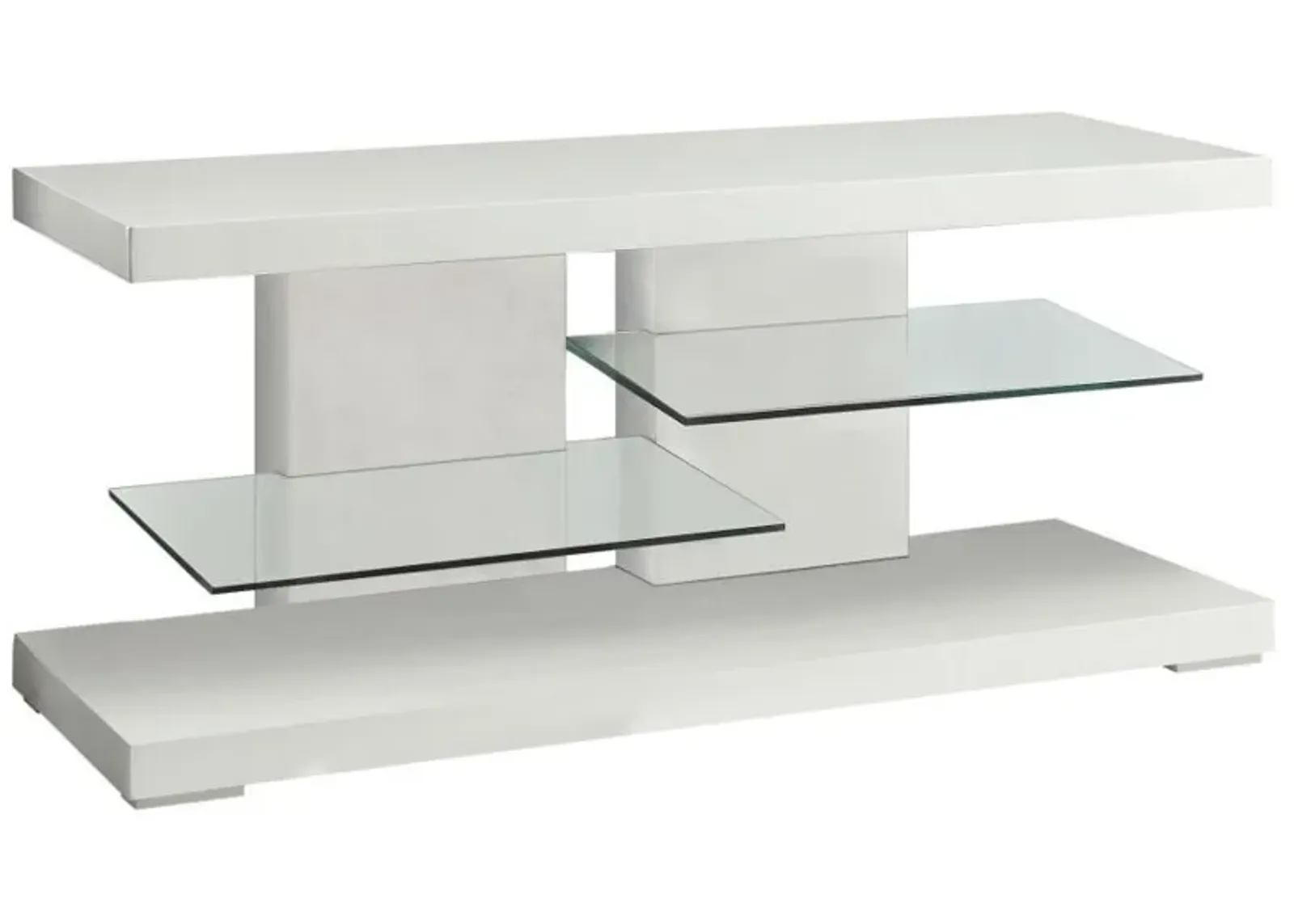 Cogswell - 2-Shelf Wood TV Stand - White High Gloss