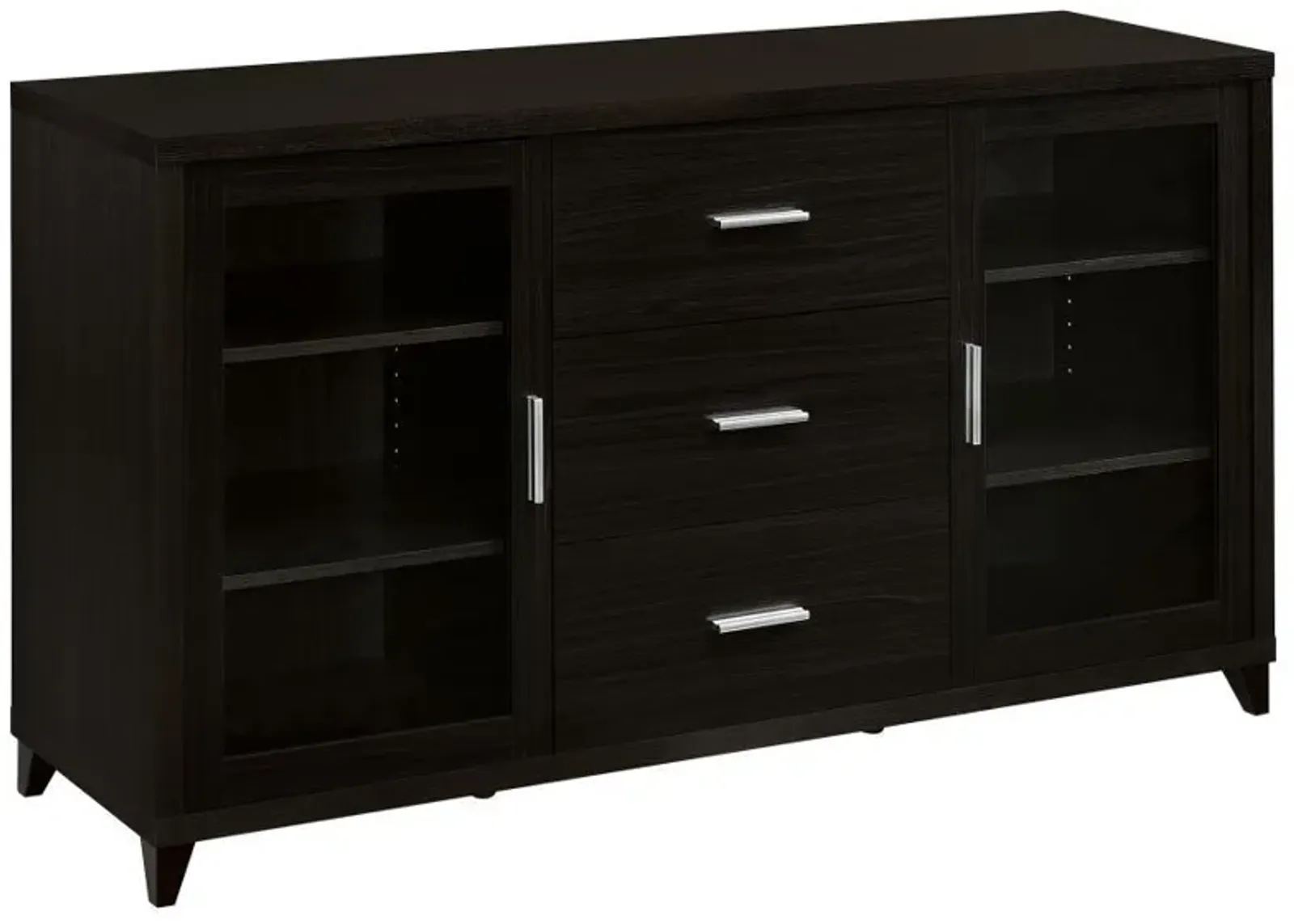 Lewes - 2 Door Engineered Wood TV Stand - Cappuccino