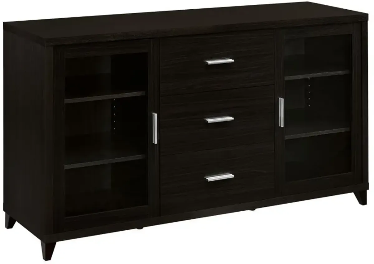 Lewes - 2 Door Engineered Wood TV Stand - Cappuccino