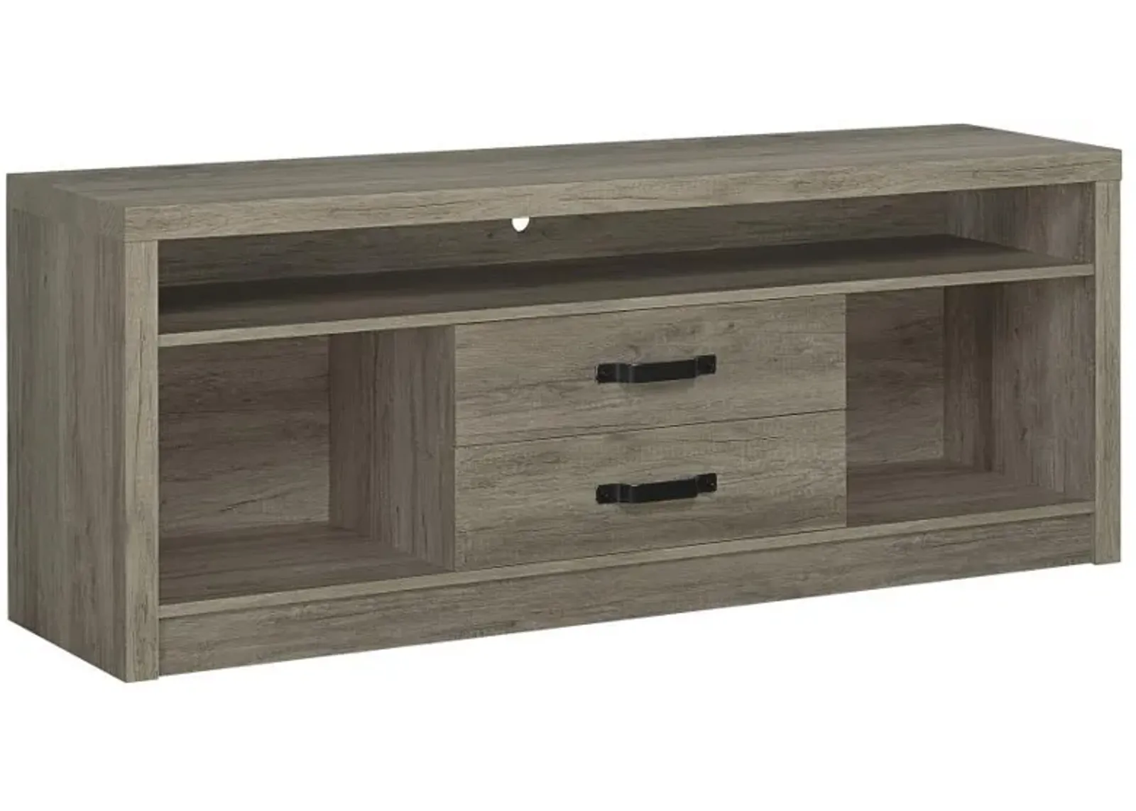 Burke - 2-Drawer Engineered Wood TV Stand - Gray Driftwood