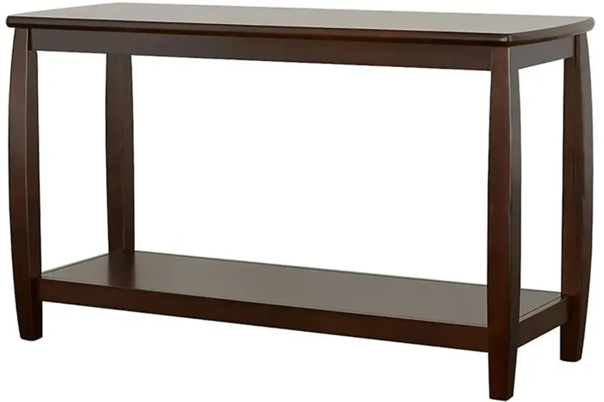 Dixon - Wood Entryway Console Table With Shelf - Cappuccino