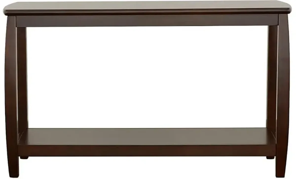 Dixon - Wood Entryway Console Table With Shelf - Cappuccino