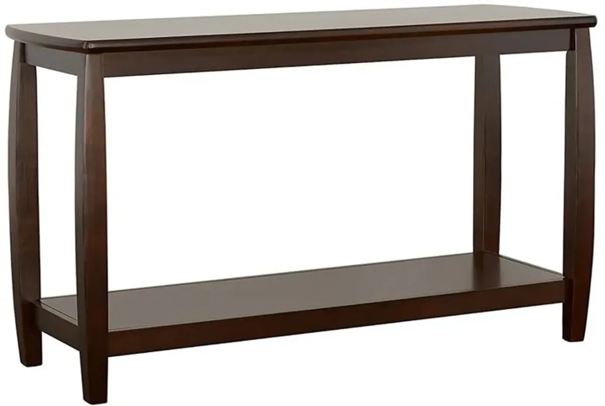 Dixon - Wood Entryway Console Table With Shelf - Cappuccino