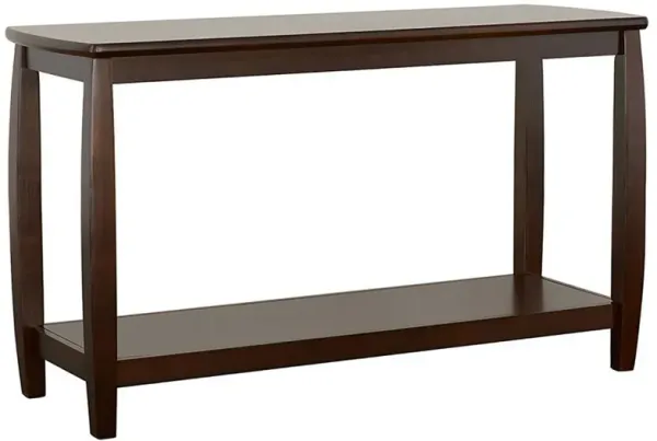 Dixon - Wood Entryway Console Table With Shelf - Cappuccino