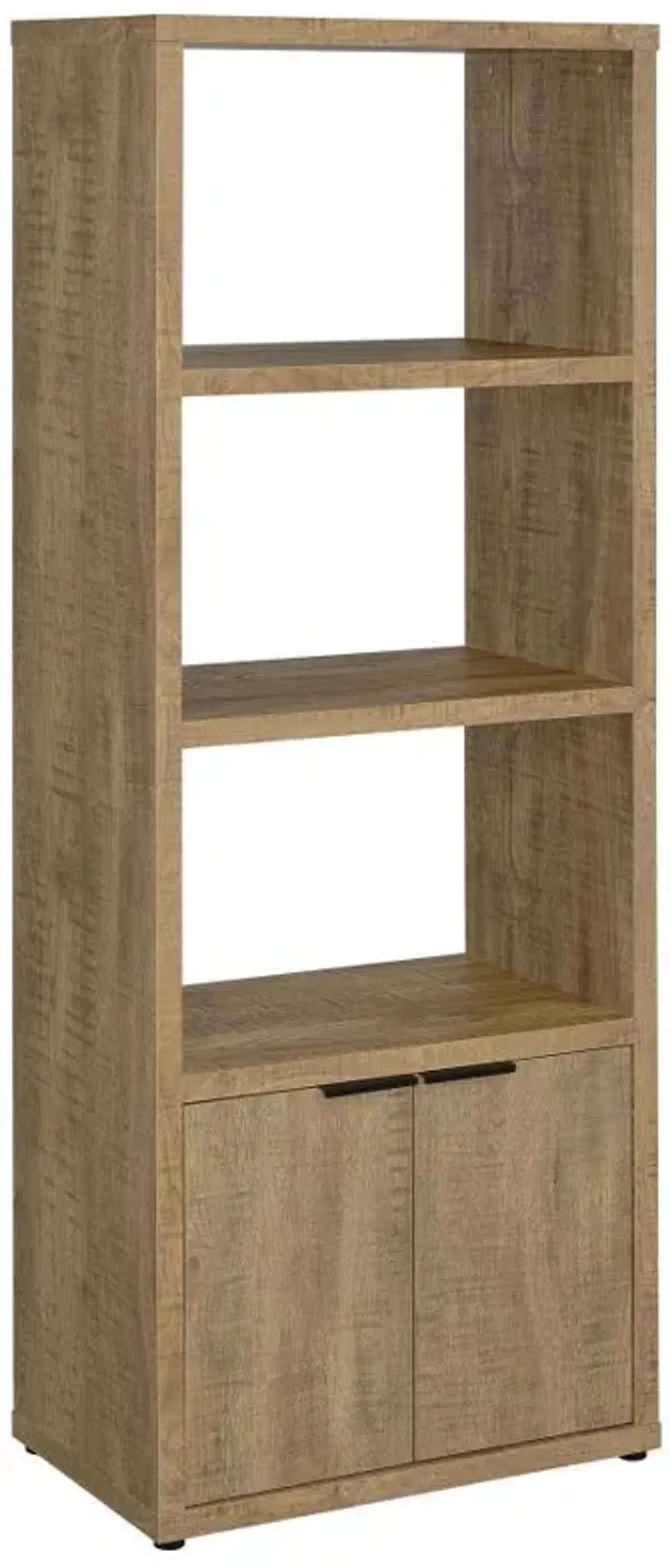 Tabby - 3-Shelf Engineered Wood Media Tower - Mango