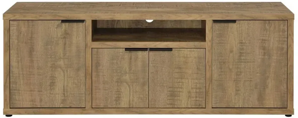 Tabby - 4 Door Engineered Wood TV Stand - Mango