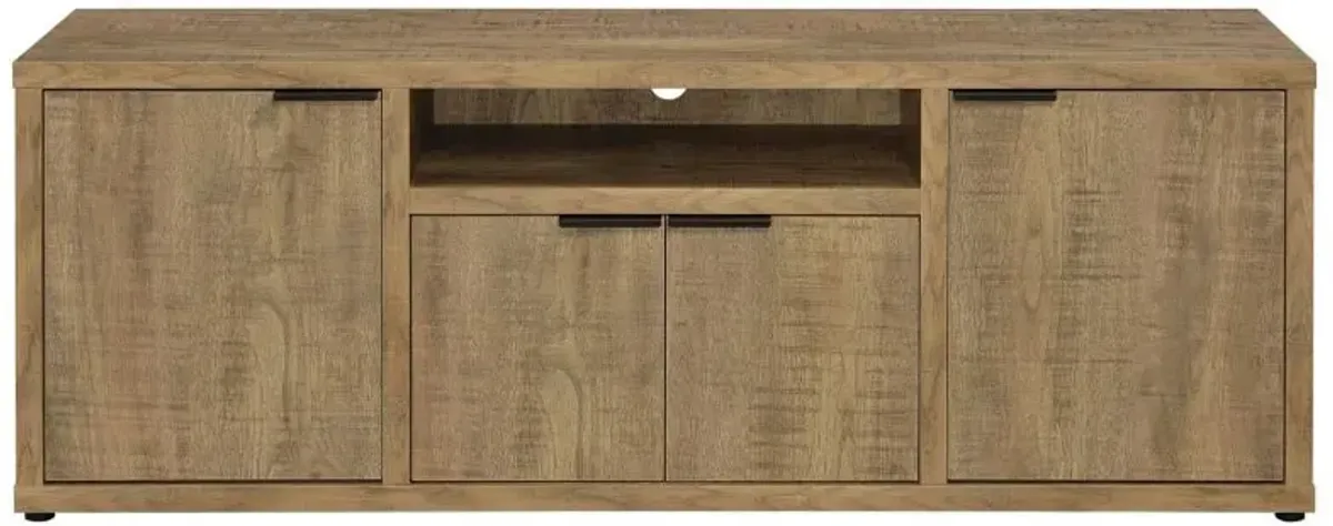 Tabby - 4 Door Engineered Wood TV Stand - Mango