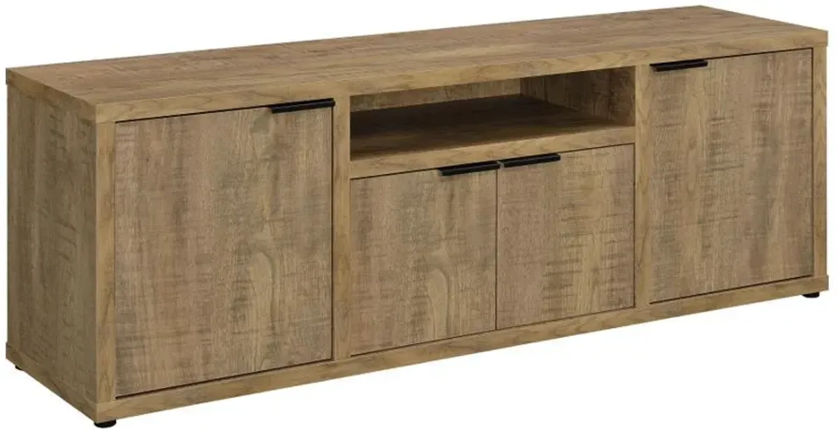 Tabby - 4 Door Engineered Wood TV Stand - Mango