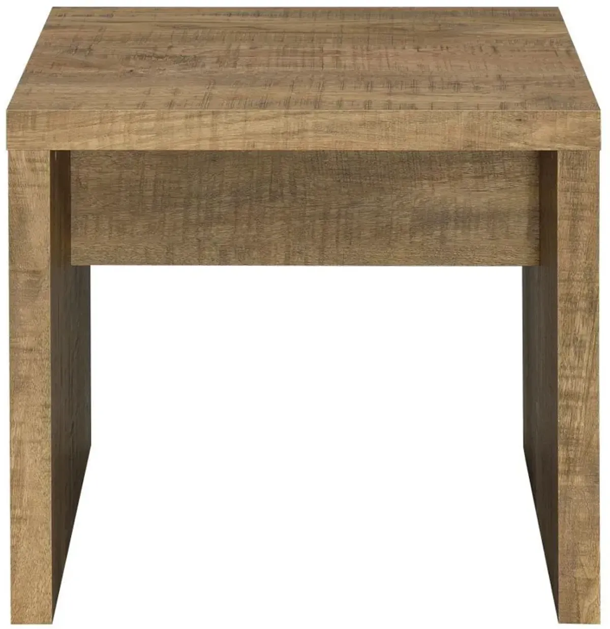 Lynette - Square Engineered Wood End Table - Mango