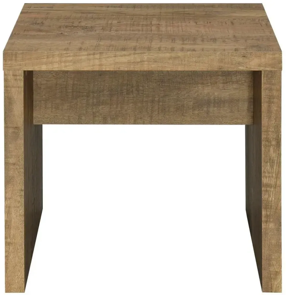 Lynette - Square Engineered Wood End Table - Mango