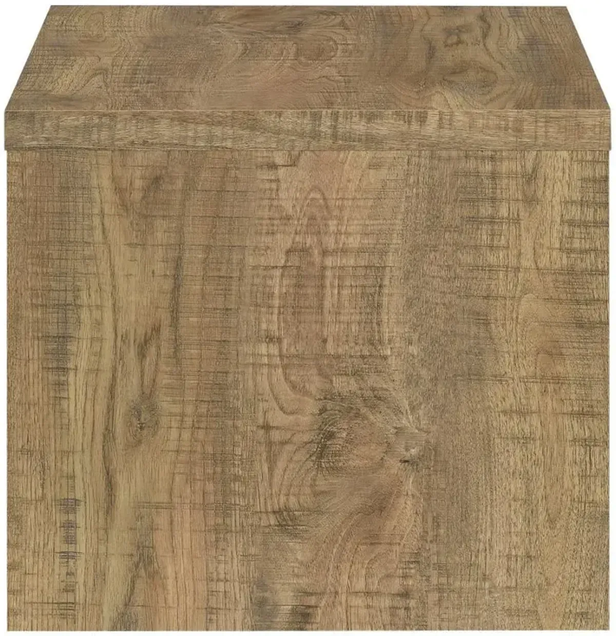 Lynette - Square Engineered Wood End Table - Mango