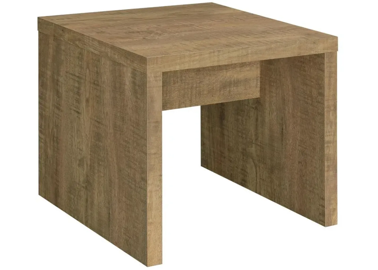 Lynette - Square Engineered Wood End Table - Mango