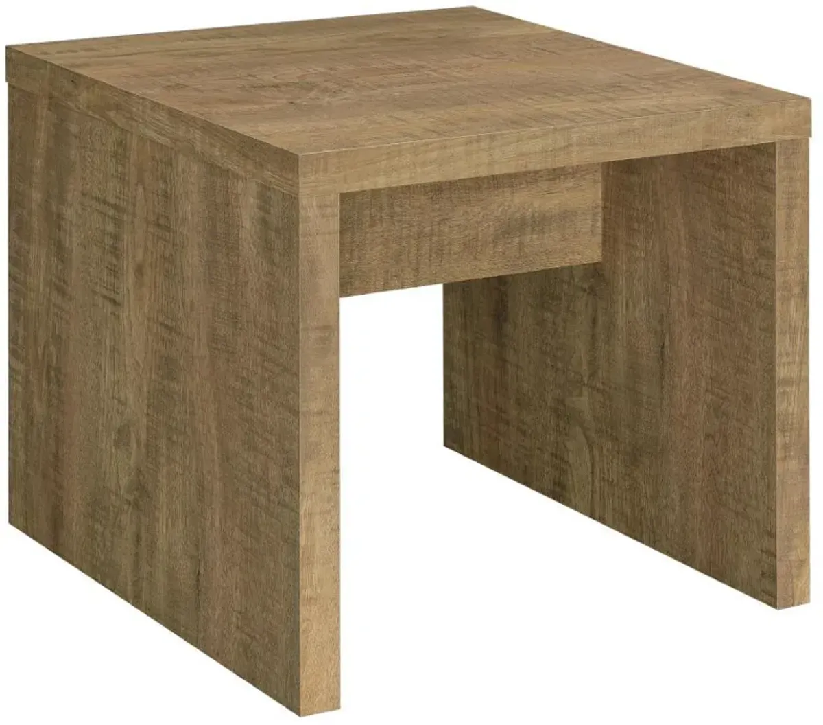 Lynette - Square Engineered Wood End Table - Mango