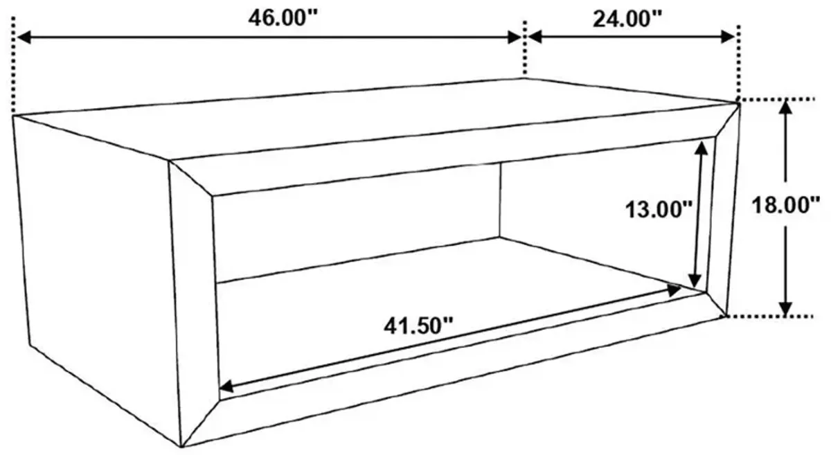 Benton - Rectangular Solid Wood Coffee Table - Natural