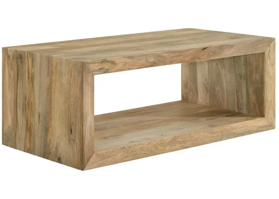 Benton - Rectangular Solid Wood Coffee Table - Natural