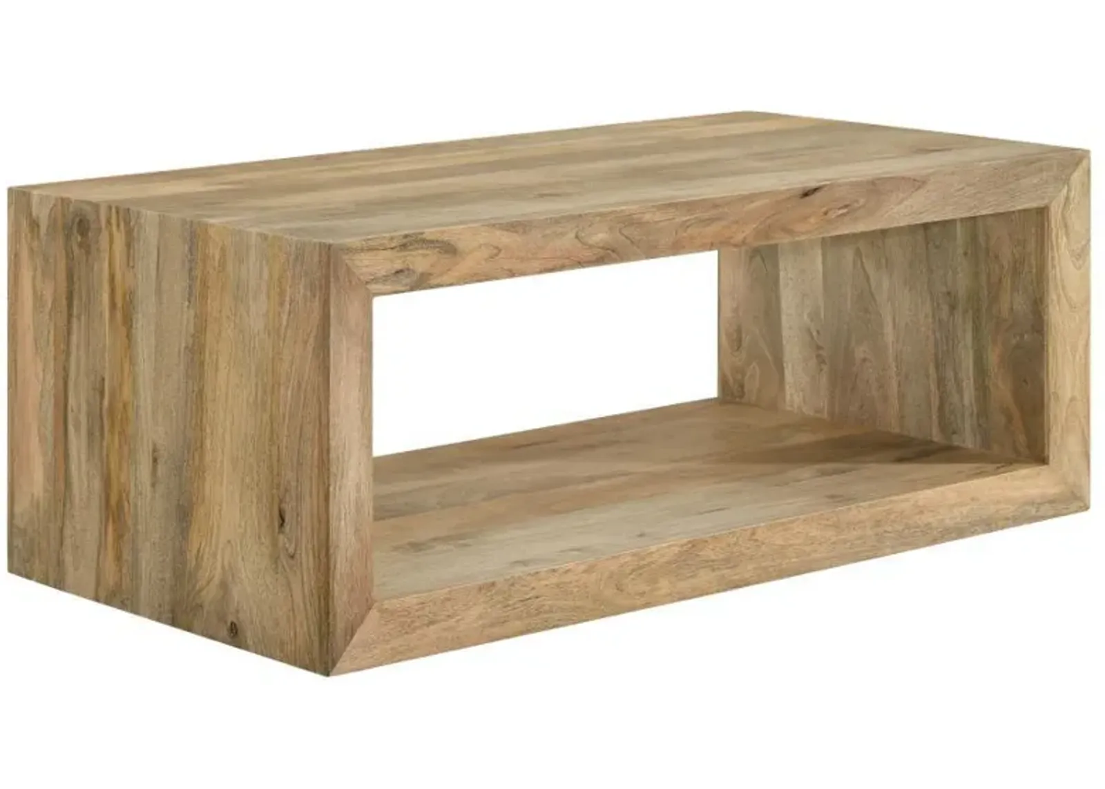 Benton - Rectangular Solid Wood Coffee Table - Natural