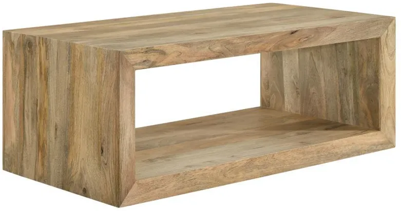 Benton - Rectangular Solid Wood Coffee Table - Natural