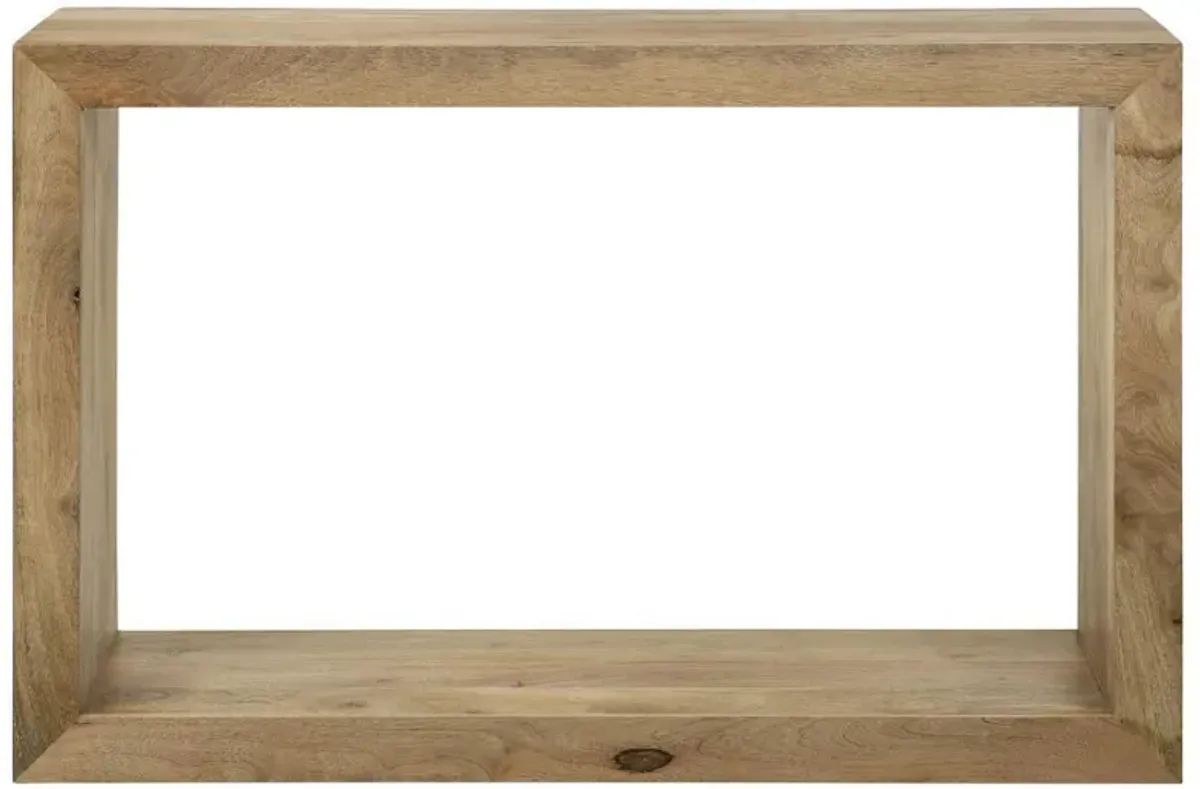 Benton - Rectangular Solid Wood Sofa Console Table - Natural