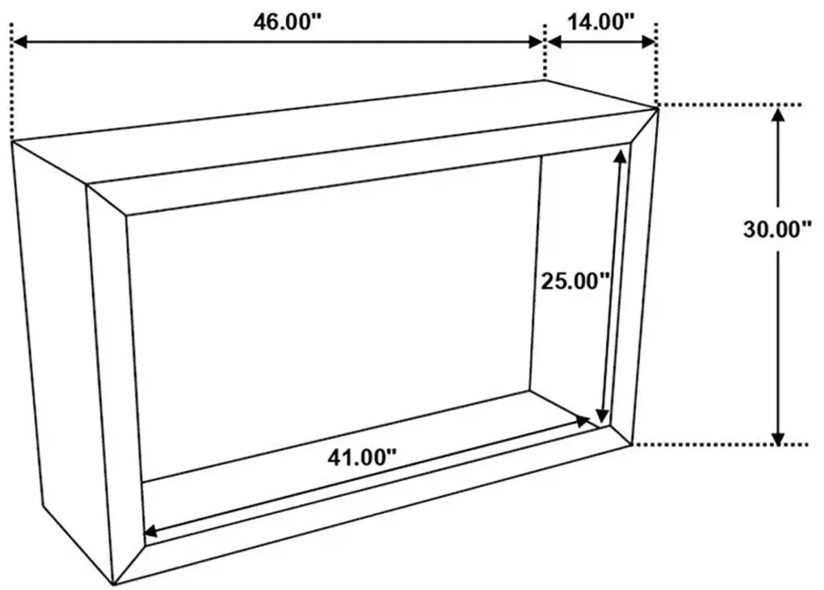 Benton - Rectangular Solid Wood Sofa Console Table - Natural