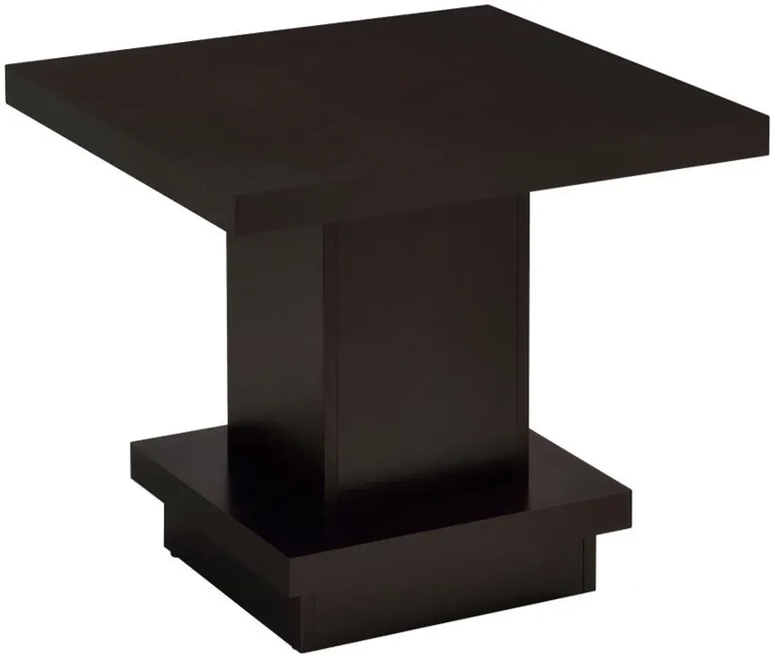 Reston - Square Engineered Wood Side End Table - Cappuccino