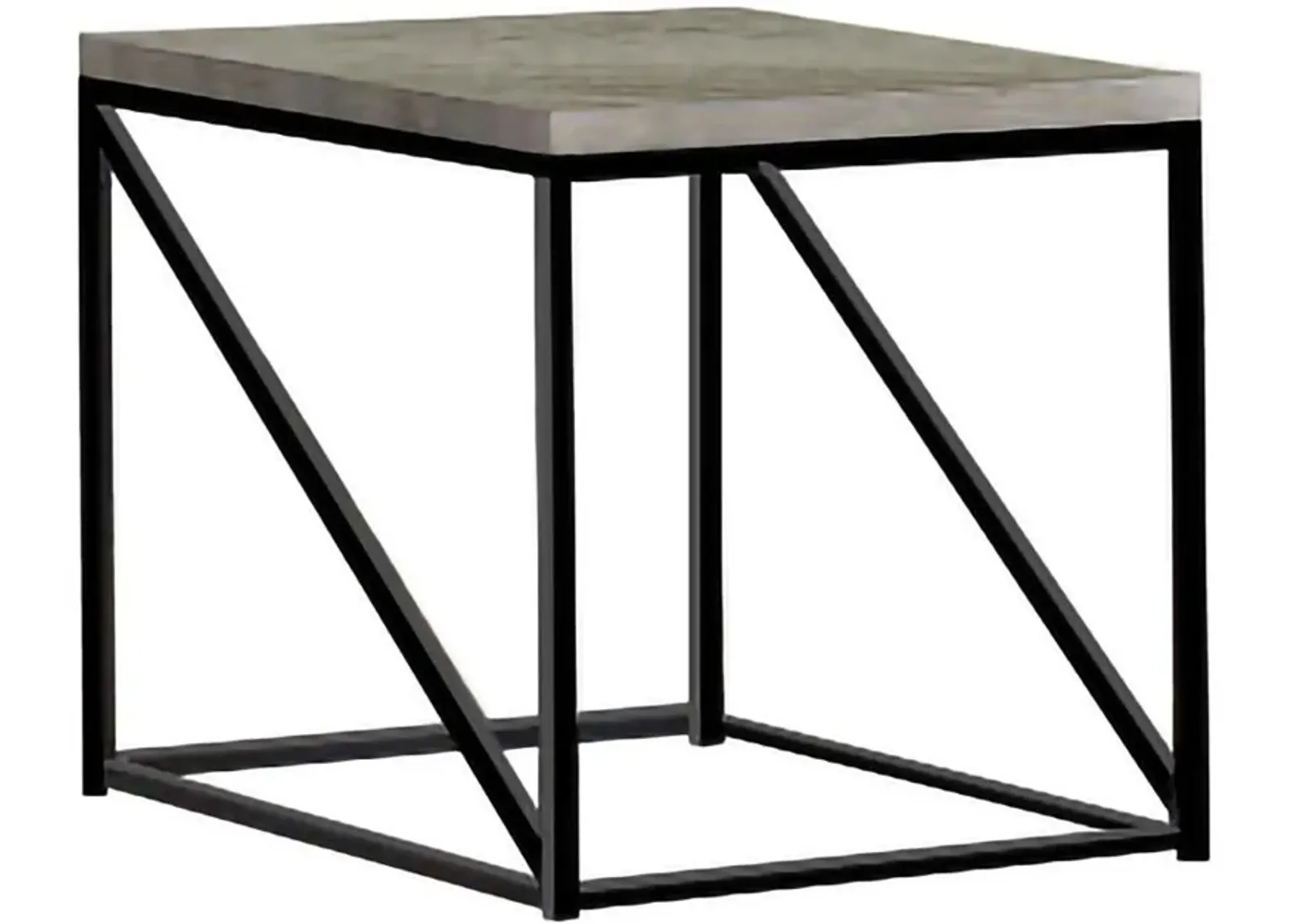 Birdie - Square Engineered Wood End Table - Sonoma Gray