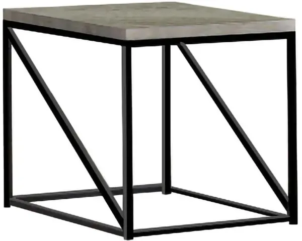 Birdie - Square Engineered Wood End Table - Sonoma Gray