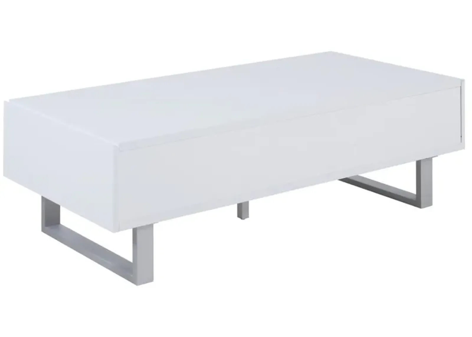 Atchison - 2-Drawer Rectangular Coffee Table - White High Gloss