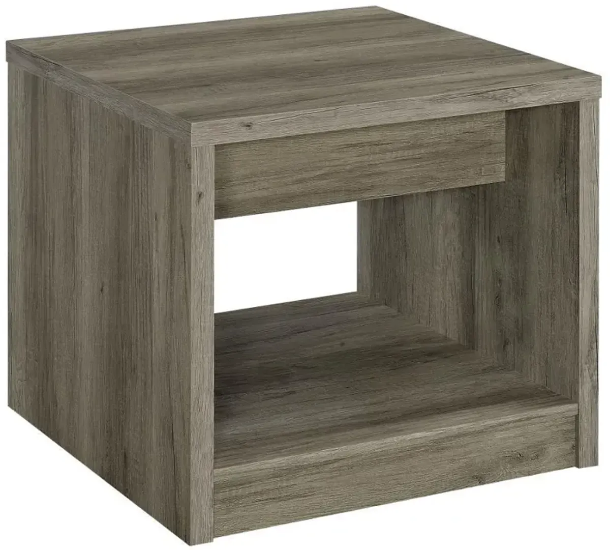 Felix - 1-Drawer Engineered Wood Side End Table - Gray Driftwood
