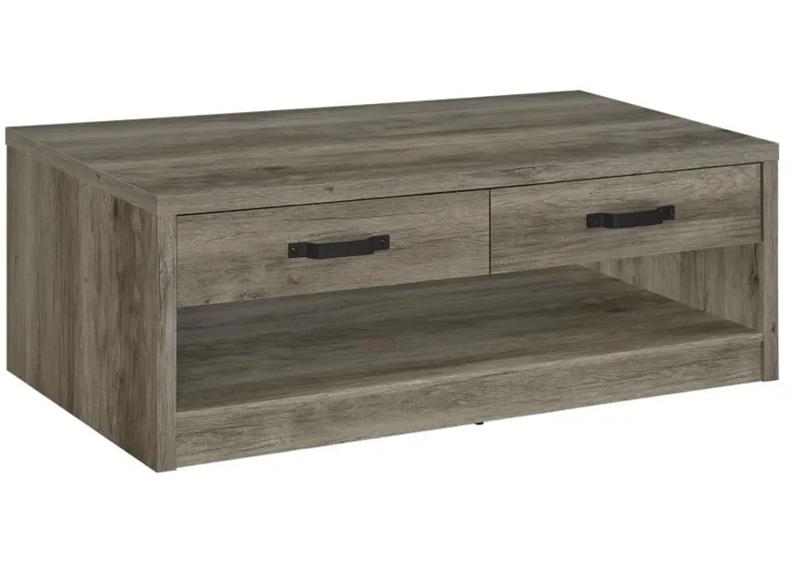 Felix - 2-Drawer Engineered Wood Coffee Table - Gray Driftwood