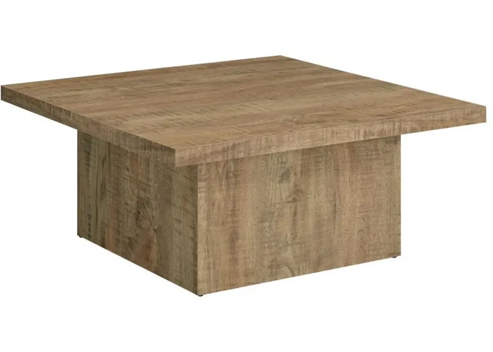 Devar - Square Engineered Wood Coffee Table - Mango Brown