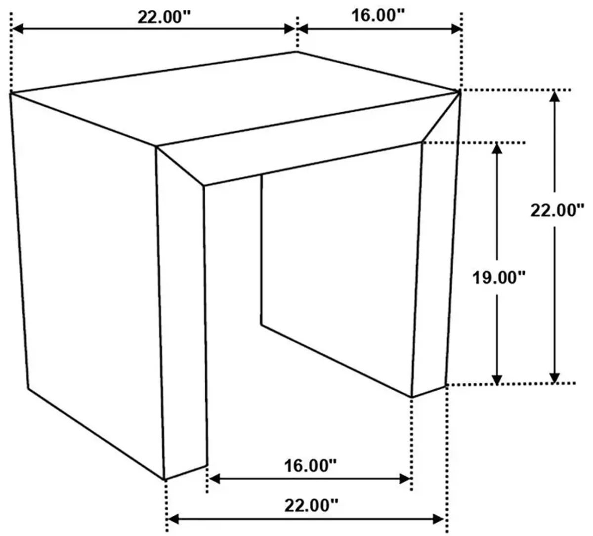 Odilia - Rectangular Solid Wood End Table - Auburn