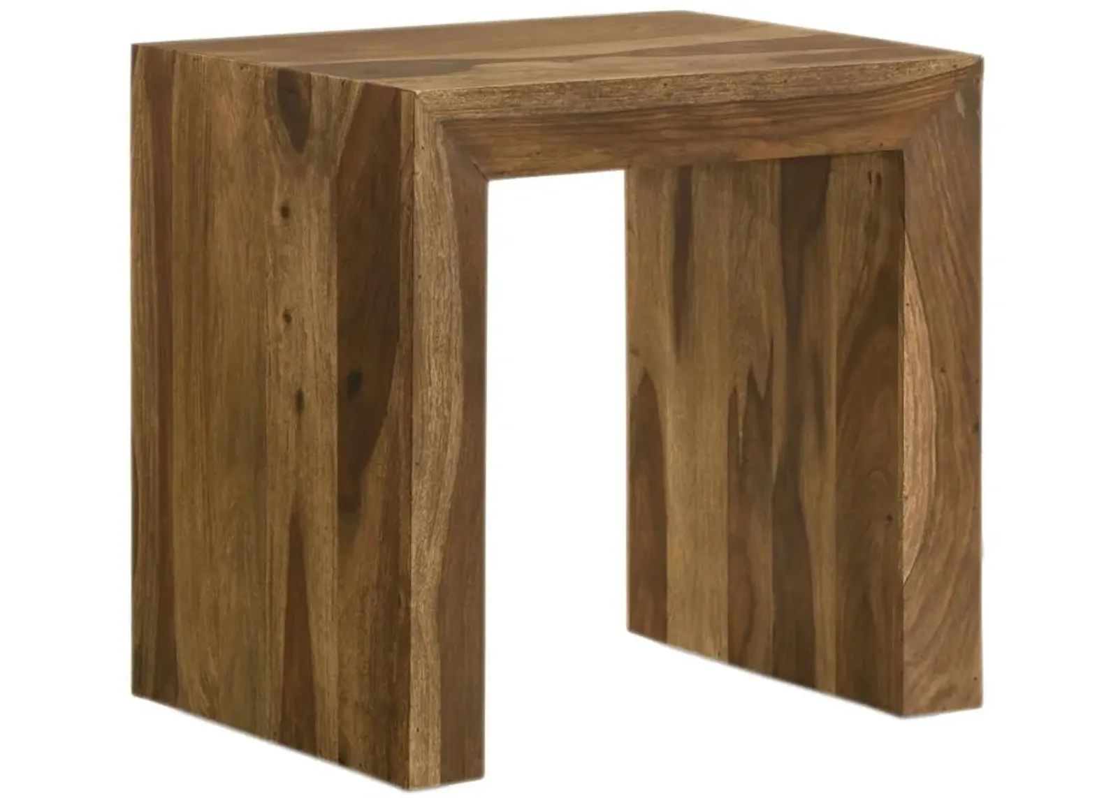 Odilia - Rectangular Solid Wood End Table - Auburn