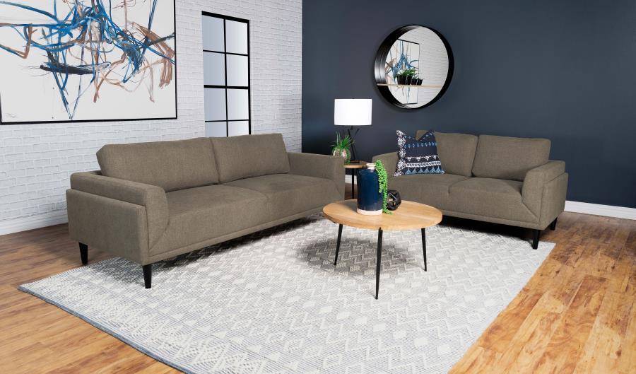 Rilynn - Upholstered Track Arms Sofa Set