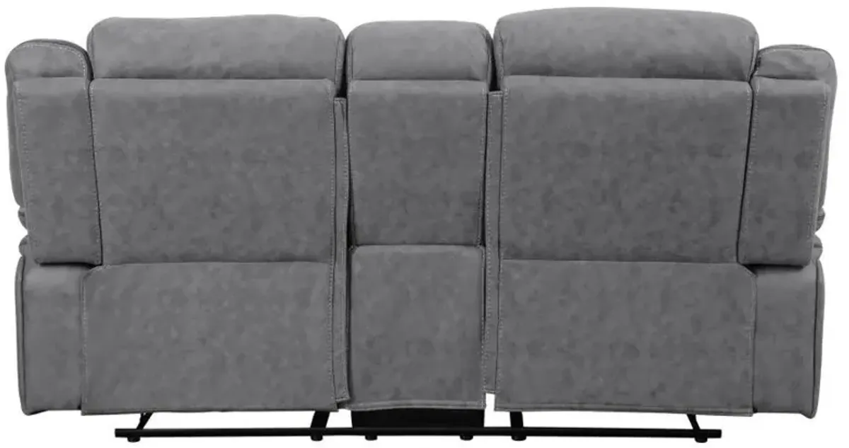 Higgins - Pillow Top Arm Motion Loveseat with Console