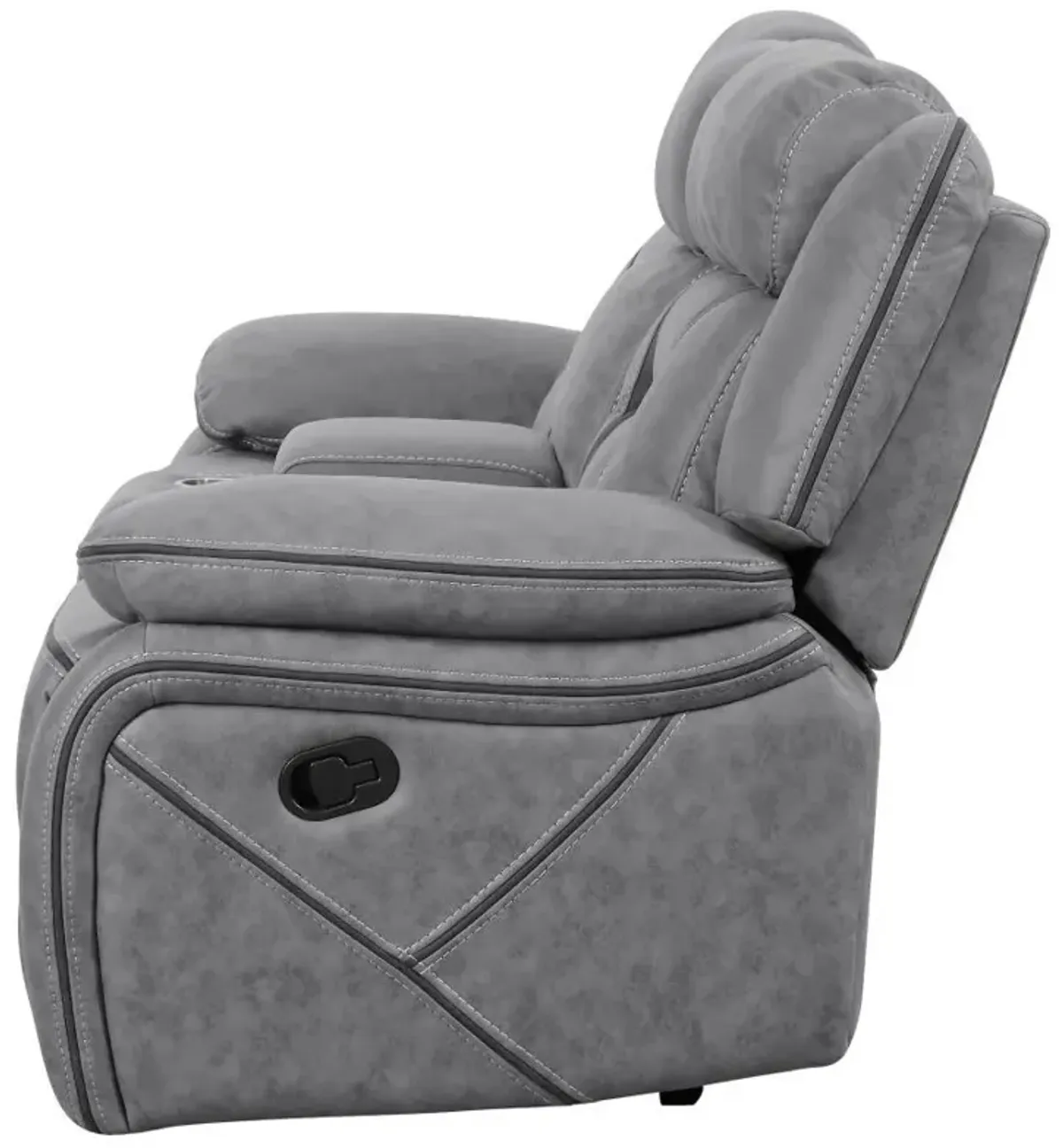 Higgins - Pillow Top Arm Motion Loveseat with Console