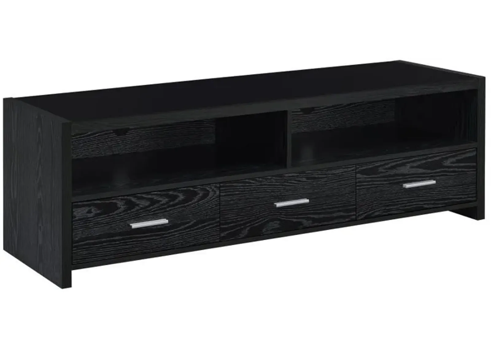 Alton - 3-drawer Black Oak TV Console