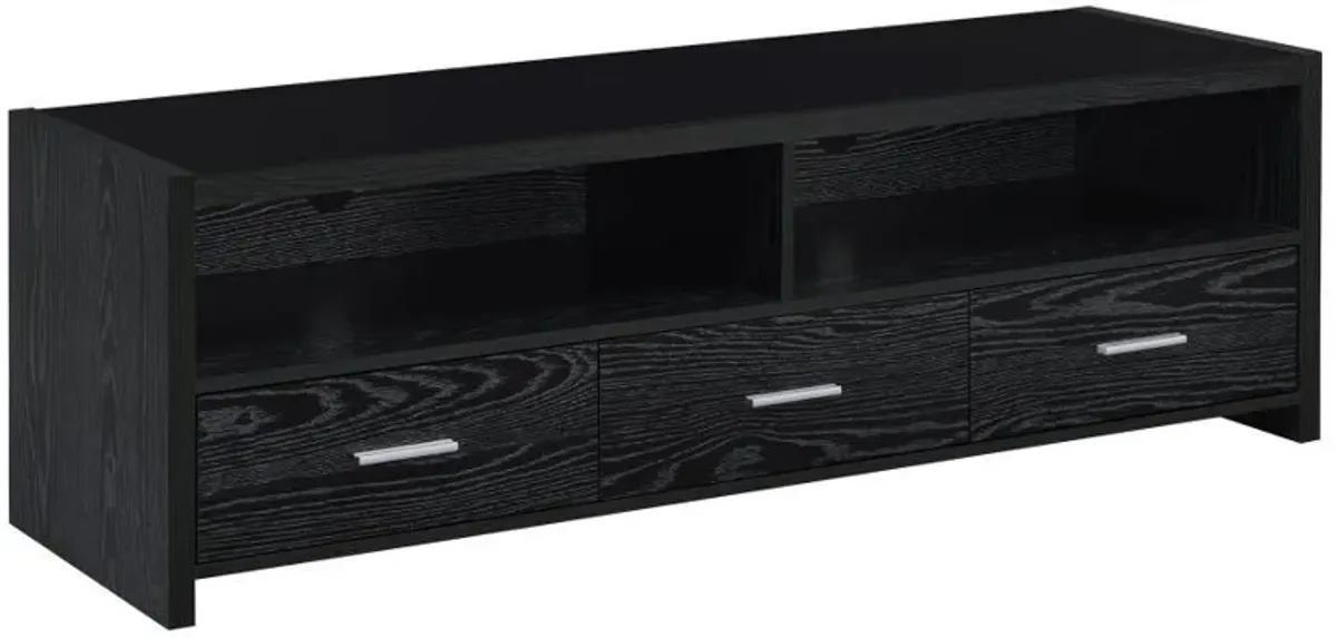 Alton - 3-drawer Black Oak TV Console