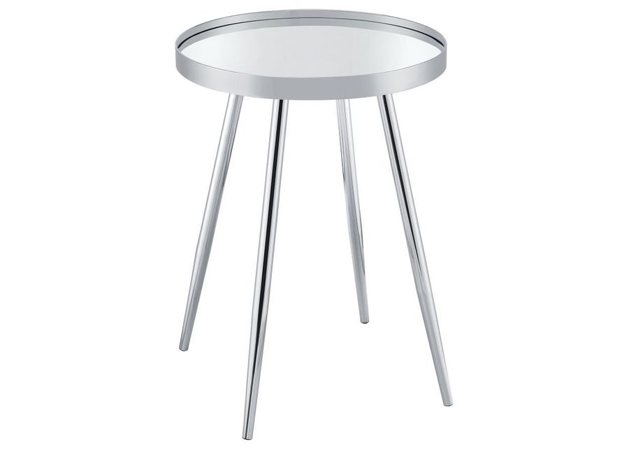 Kaelyn - Round Mirror Top End Table