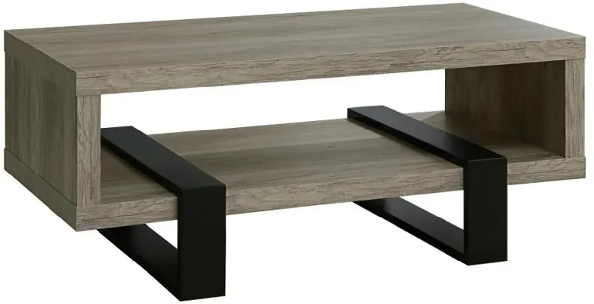 Dinard - Engineered Wood Coffee Table - Gray Driftwood