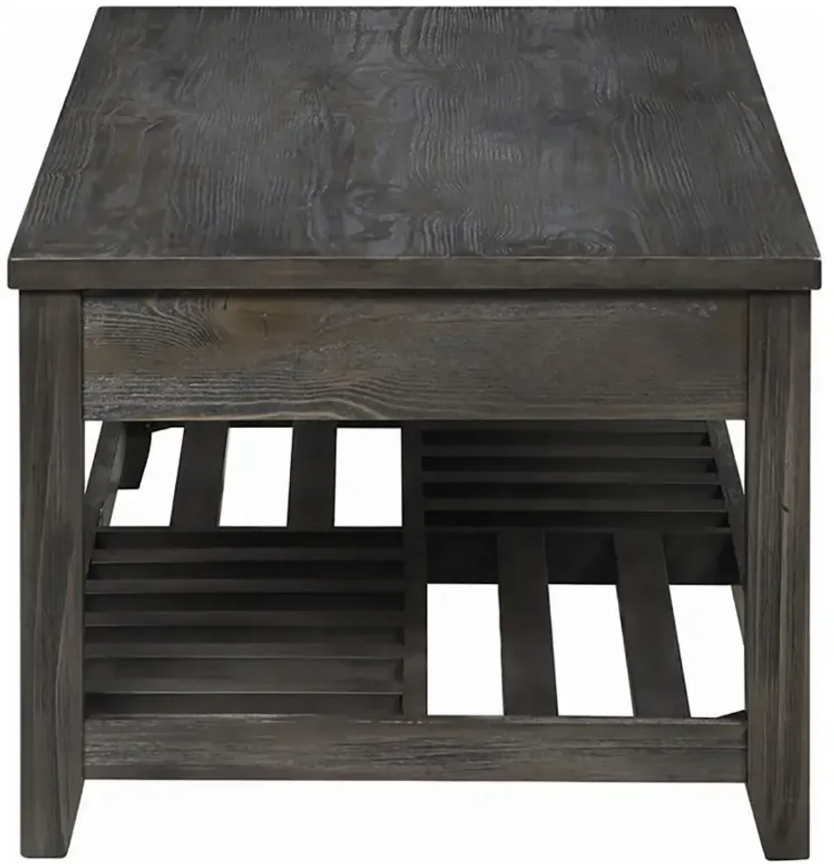 Cliffview - Rectangular Wood Lift Top Coffee Table - Gray